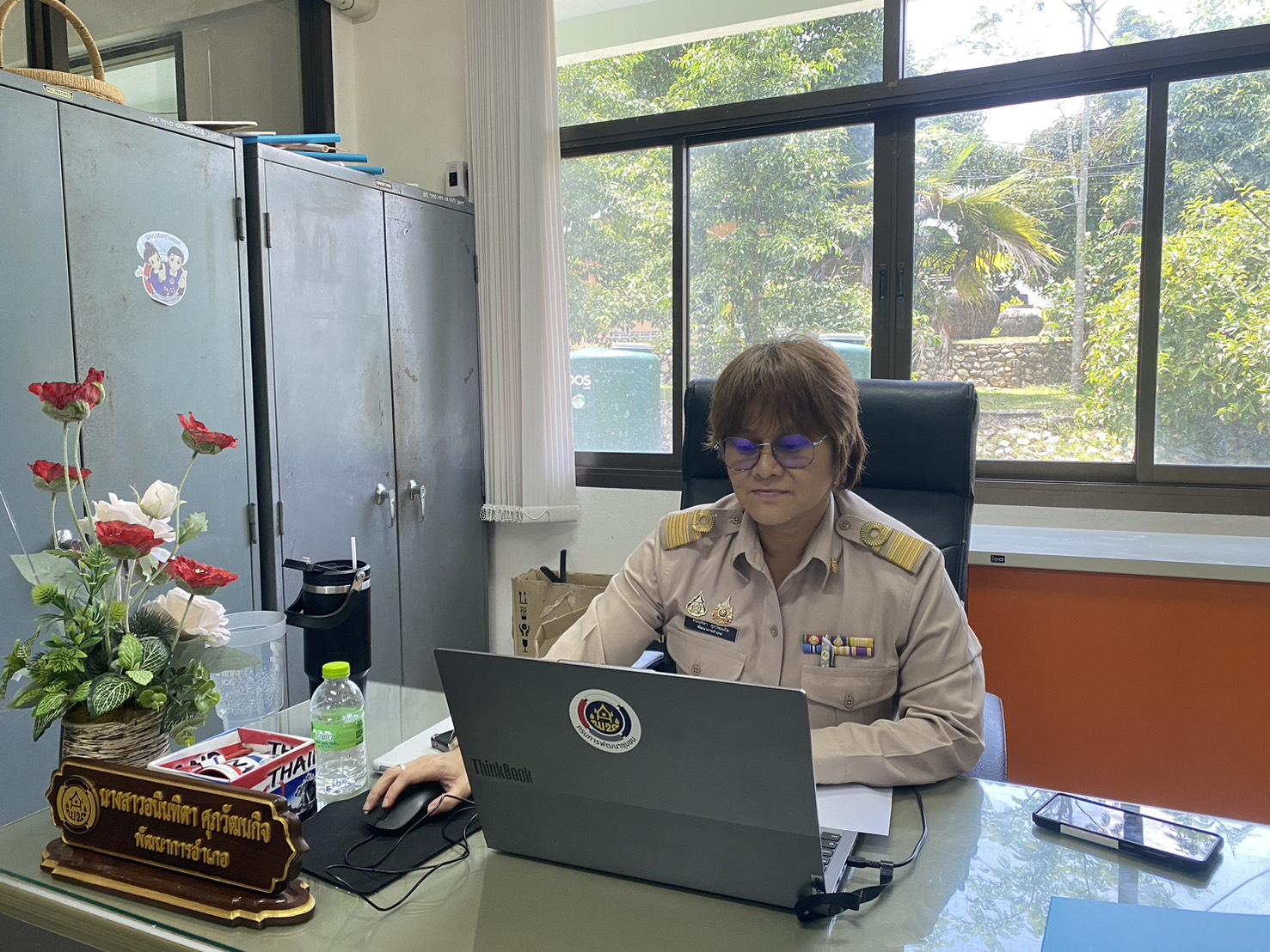 พช.กะปงเข้าร่วมอบรมการเรียนรู้ออนไลน์ผ่านสื่ออิเล็กทรอนิกส์ (e -Learning)