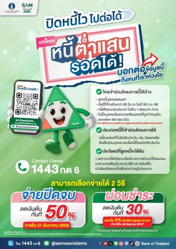 "โครงการปิดหนี้ไว ไปต่อได้"
